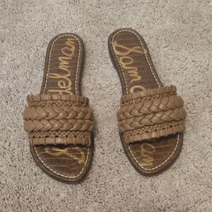 Sam Edelmam Giada Slide Braided Brown Women Size 11 NEW